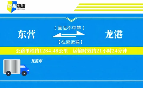 东营到龙港物流公司