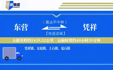东营到凭祥物流公司