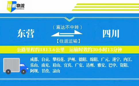 东营到四川物流公司