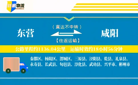 东营到咸阳物流公司