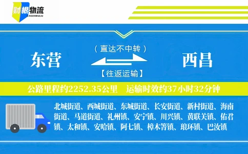 东营到西昌物流公司
