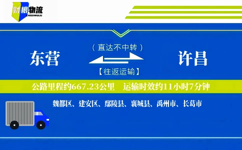 东营到许昌物流公司