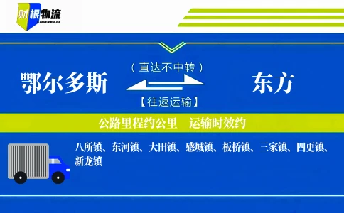鄂尔多斯到东方物流公司