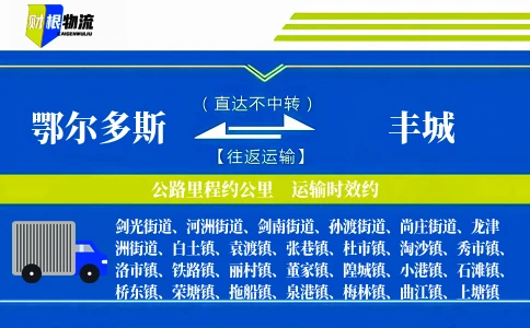 鄂尔多斯到丰城物流公司