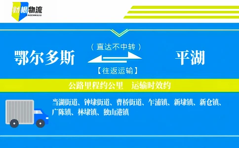 鄂尔多斯到平湖物流公司