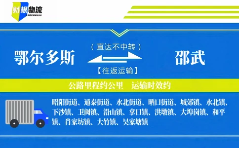 鄂尔多斯到邵武物流公司
