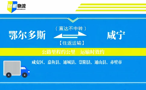 鄂尔多斯到咸宁物流公司
