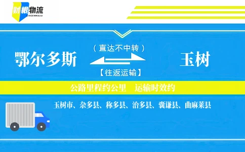 鄂尔多斯到玉树物流公司