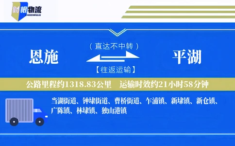恩施到平湖物流公司