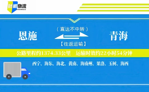恩施到青海物流公司
