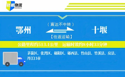 鄂州到十堰物流公司