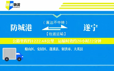 防城港到遂宁物流公司