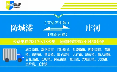 防城港到庄河物流公司