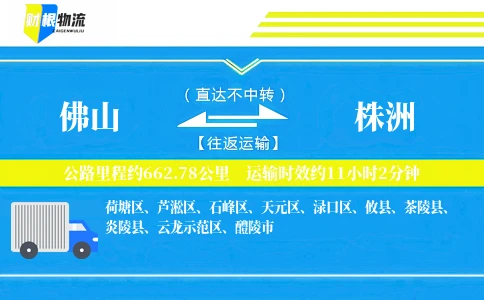 佛山到株洲物流公司
