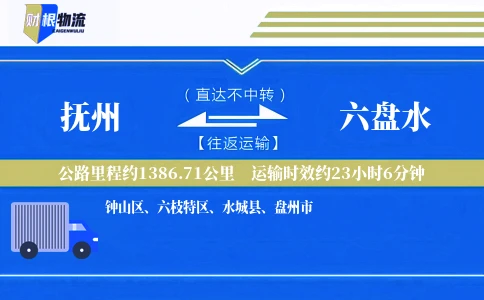 抚州到六盘水物流公司