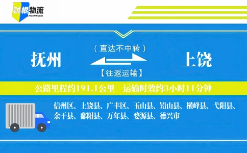 抚州到上饶物流公司