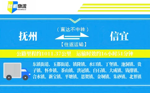 抚州到信宜物流公司