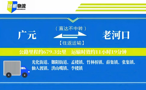 广元到老河口物流公司