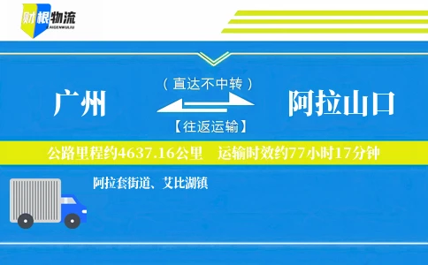 广州到阿拉山口物流公司