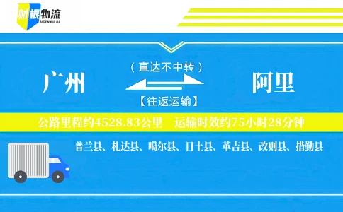 广州到阿里物流公司