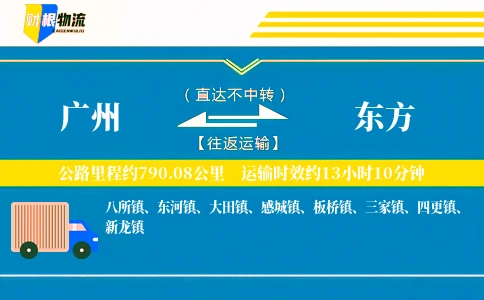 广州到东方物流公司