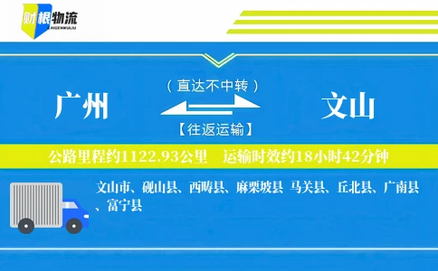 广州到文山物流公司