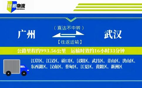 广州到武汉物流公司