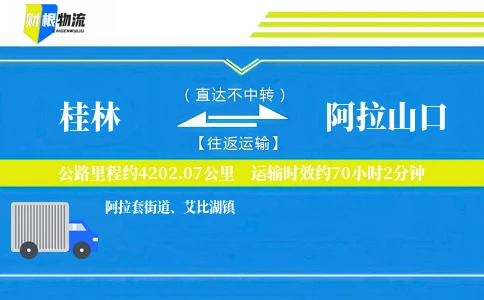桂林到阿拉山口物流公司