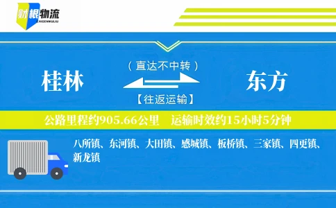桂林到东方物流公司
