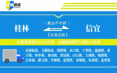 桂林到信宜物流公司