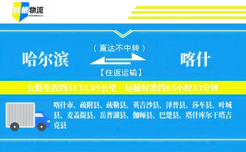 哈尔滨到喀什物流公司