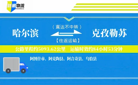 哈尔滨到克孜勒苏物流公司