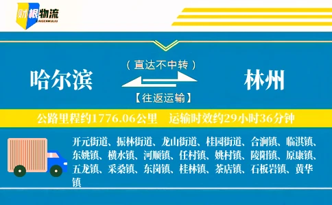 哈尔滨到林州物流公司