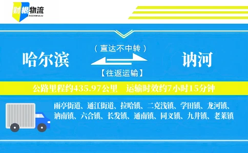 哈尔滨到讷河物流公司