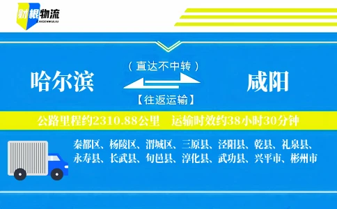 哈尔滨到咸阳物流公司