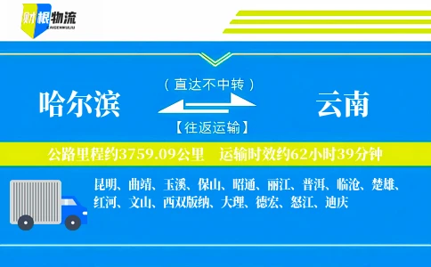 哈尔滨到云南物流公司