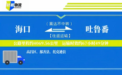 海口到吐鲁番物流公司