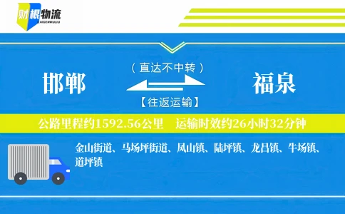 邯郸到福泉物流公司