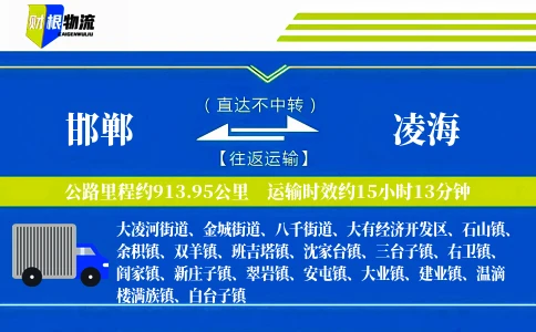邯郸到凌海物流公司