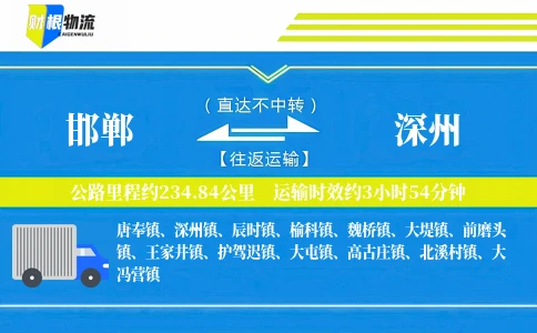 邯郸到深州物流公司