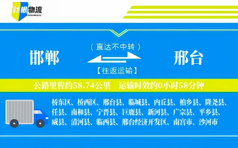 邯郸到邢台物流公司