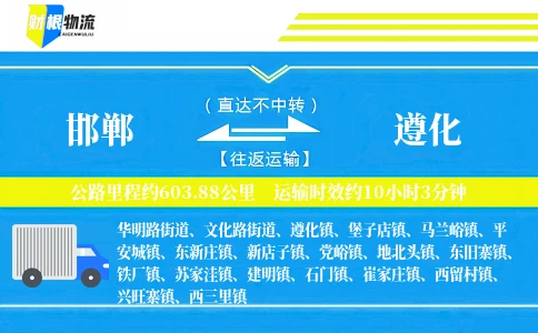 邯郸到遵化物流公司