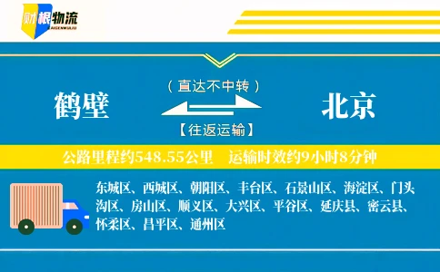 鹤壁到北京物流公司