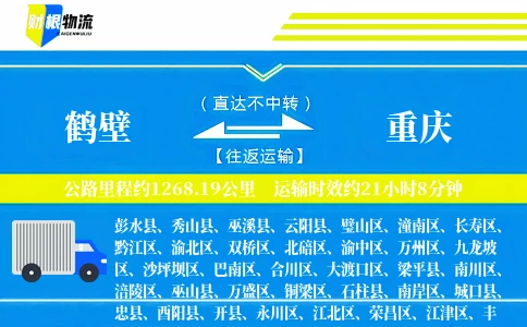 鹤壁到重庆物流公司