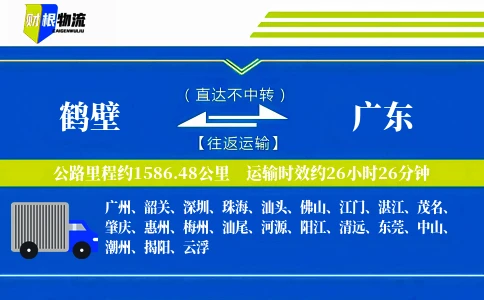 鹤壁到广东物流公司