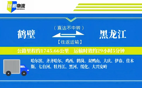鹤壁到黑龙江物流公司