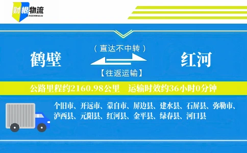 鹤壁到红河物流公司