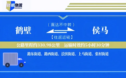 鹤壁到侯马物流公司