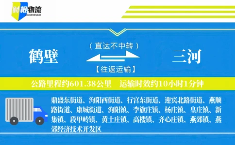 鹤壁到三河物流公司