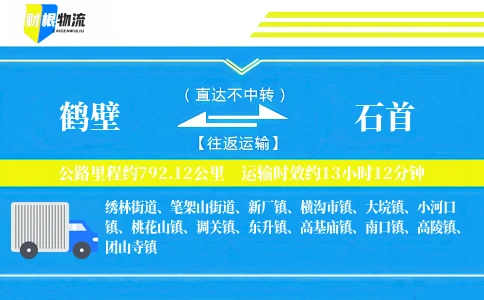 鹤壁到石首物流公司